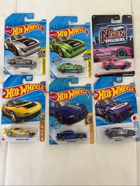 Mazda RX-7 Assorted Kids Toy Cars - Multi-Color Pack